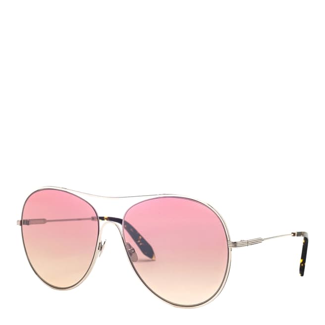 Victoria Beckham Luna Round Pilot Sunglasses
