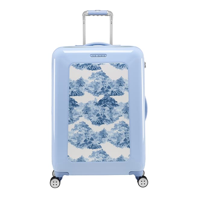 Ted Baker Light Blue Take Flight Medium 4 Wheel Suitcase