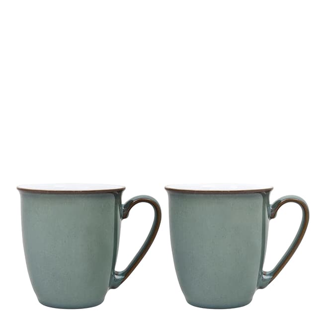 Denby Set of 2 Regency green Mugs