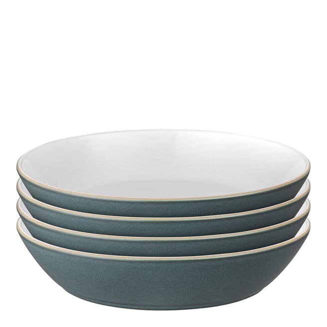 Denby Set of 4 Impression Charcoal Pasta Bowls