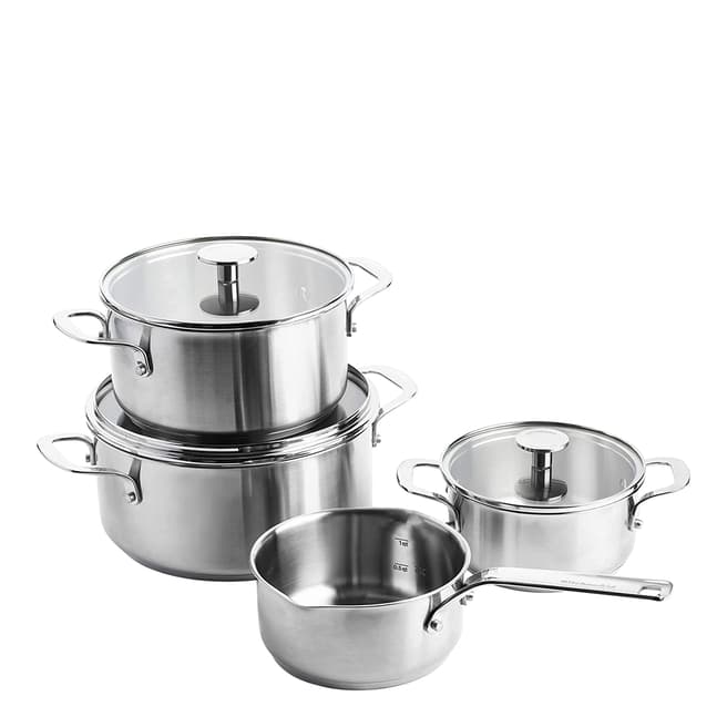 KitchenAid Set of 4 Stainless Steel Non Stick Cookware Set