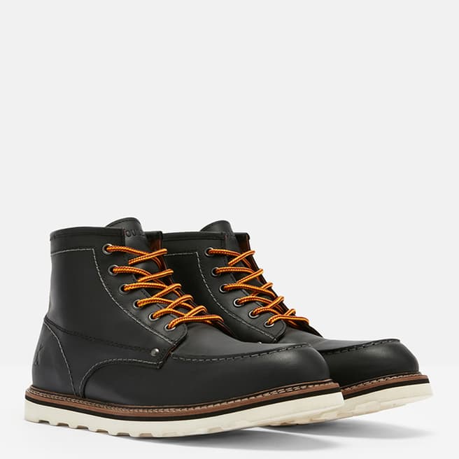 Joules Black Lace Up Boot