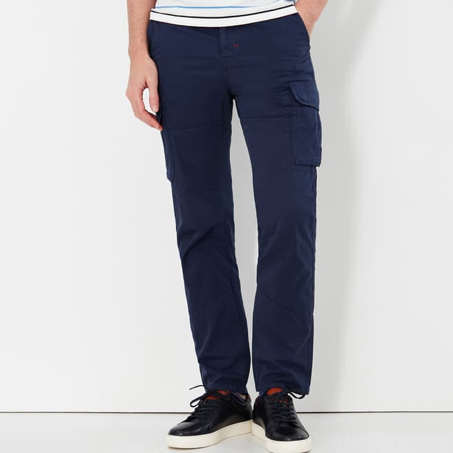 Joules Navy Cargo Cotton Trousers
