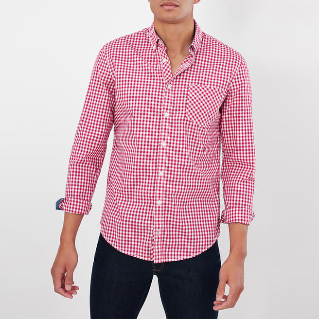 Joules Red Checked Cotton Shirt