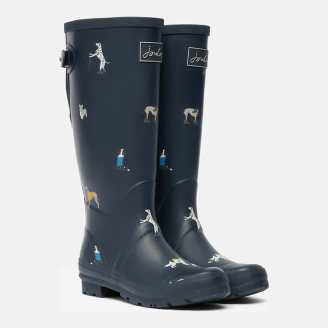 Joules Dog Print Wellies