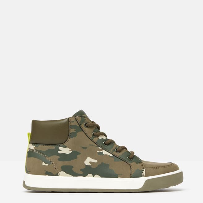 Joules Camo Print Trainers