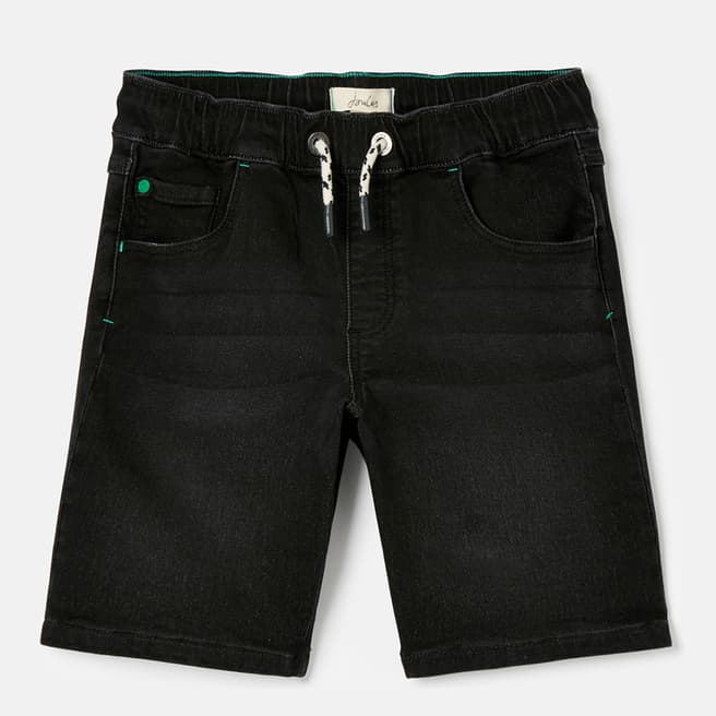 Joules Washed Black Denim Shorts