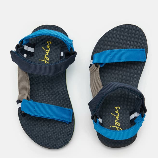 Joules Navy Velcro Strap Sandals