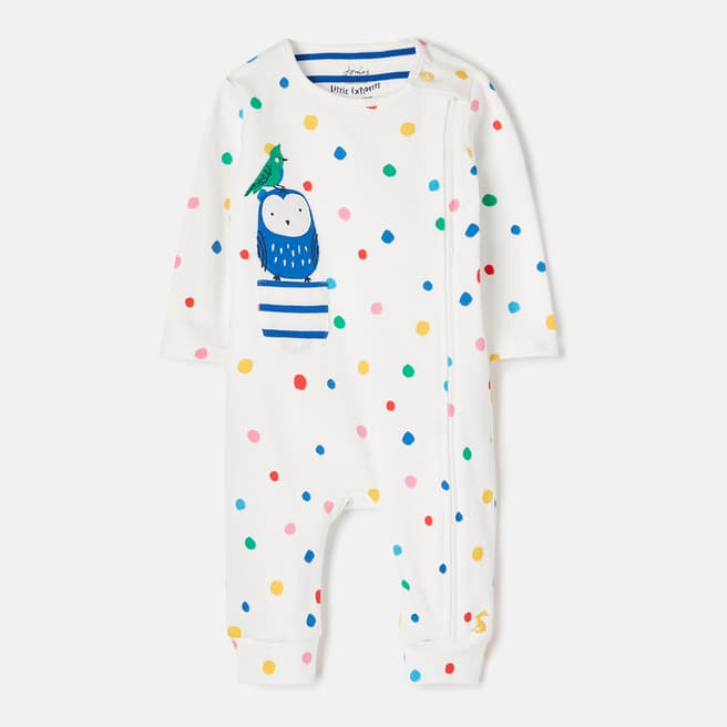Joules Multi Spot Cotton Baby Grow