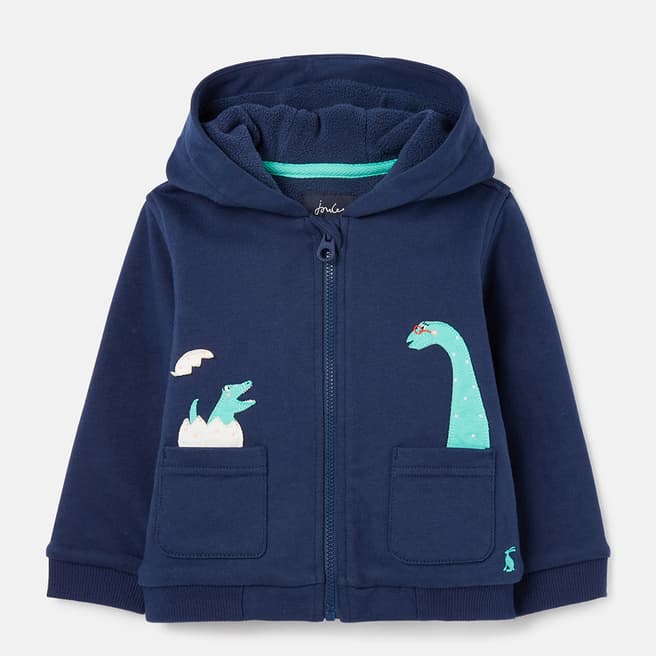 Joules Navy Cotton Hooded Jumper