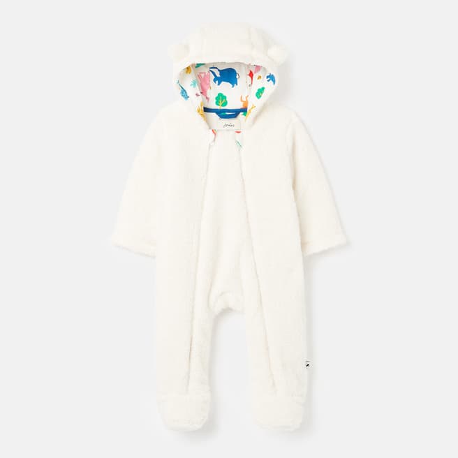 Joules Cream Soft Touch Baby Grow 
