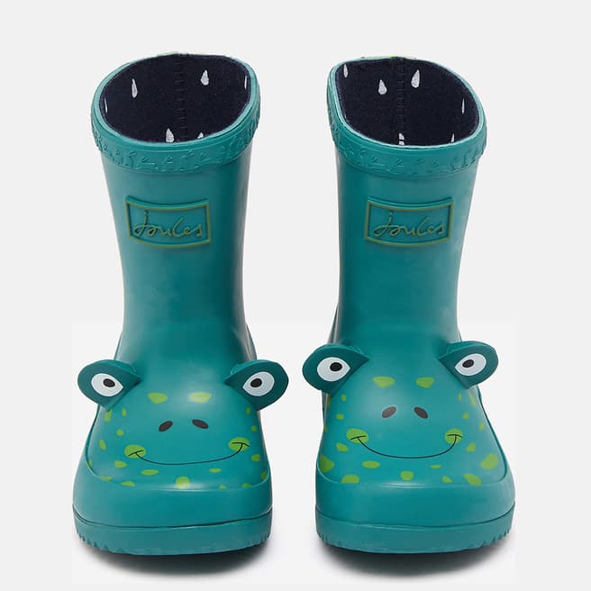 Joules Green Frog Wellies