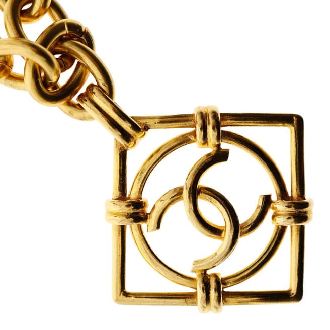 Vintage Chanel Gold Coco Mark Necklace