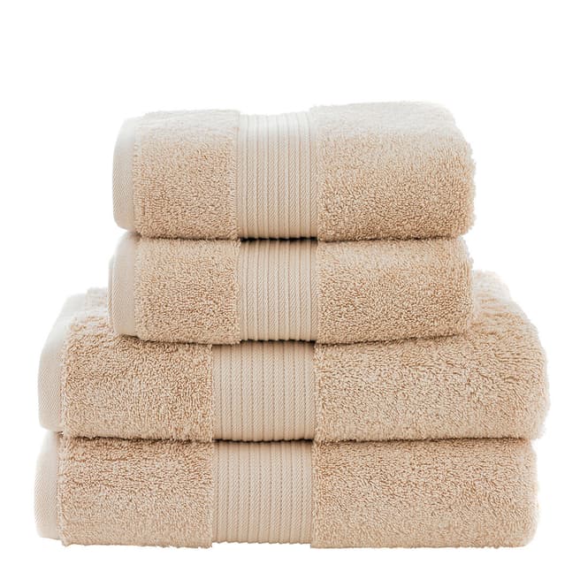 The Lyndon Company Bliss Pair of Hand Towels, Biscuit
