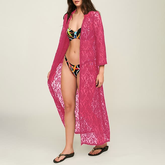 Pia Rossini Fuchsia Belize Kimono