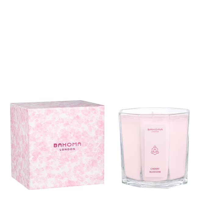Bahoma Cherry Blossom Large Candle-Colored Wax