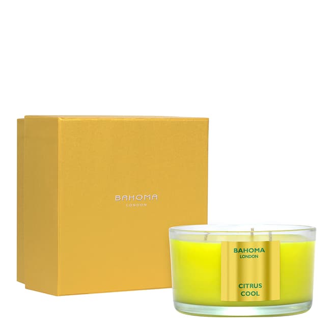 Bahoma Citrus Cool 3 Wick Candle