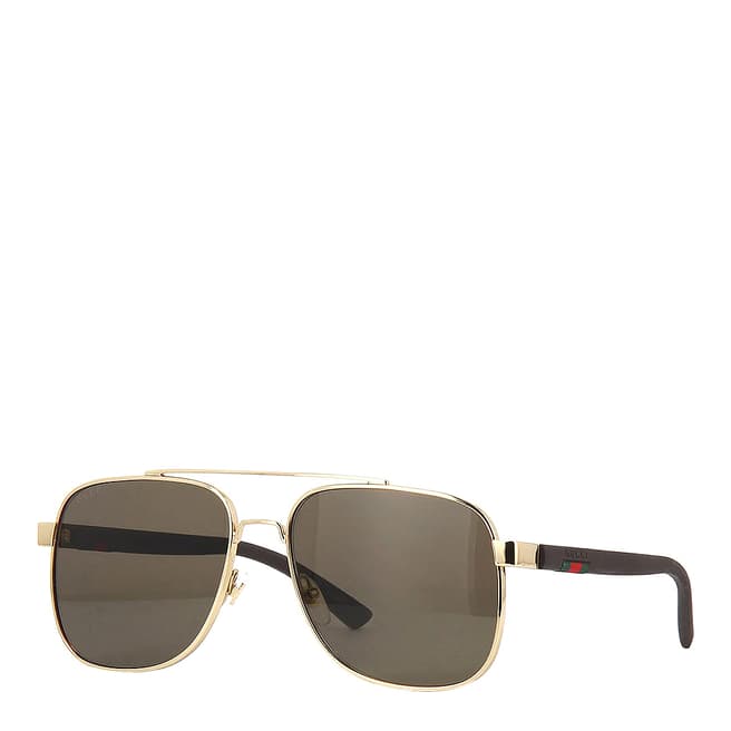 Gucci Men's Grey Gucci Sunglasses 60mm