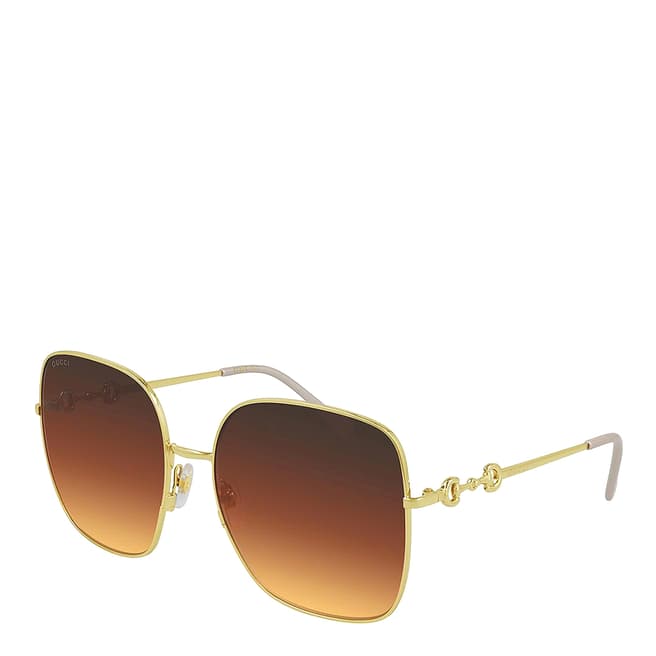 Gucci Women's Gold Gucci Sunglasses 61mm