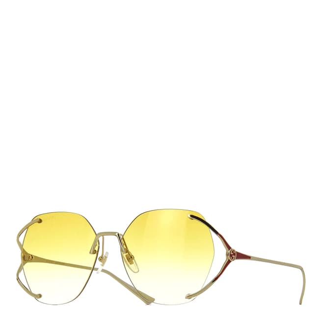 Gucci Women's Yellow Gucci Sunglasses 59mm