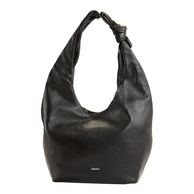 DKNY Black Silver Sophie Hobo Bag