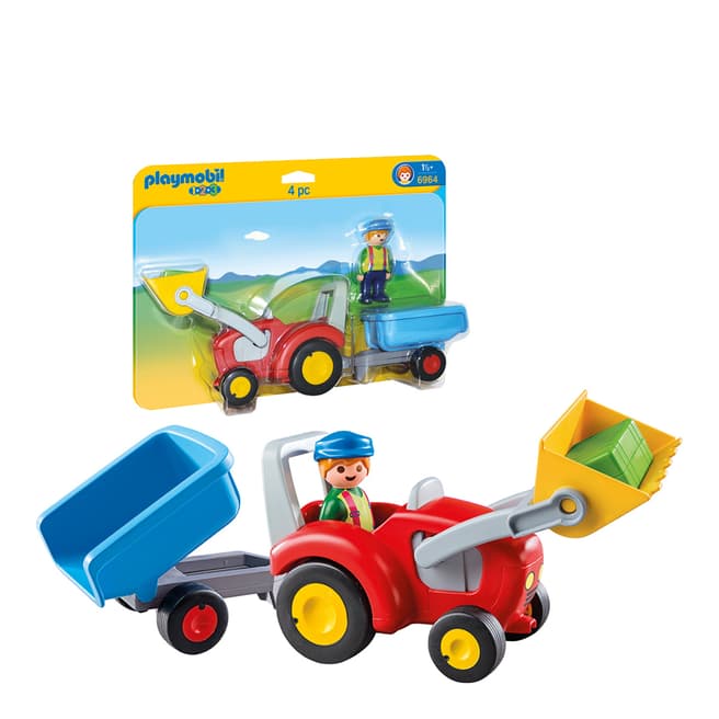 Playmobil Tractor with Trailer - 6964