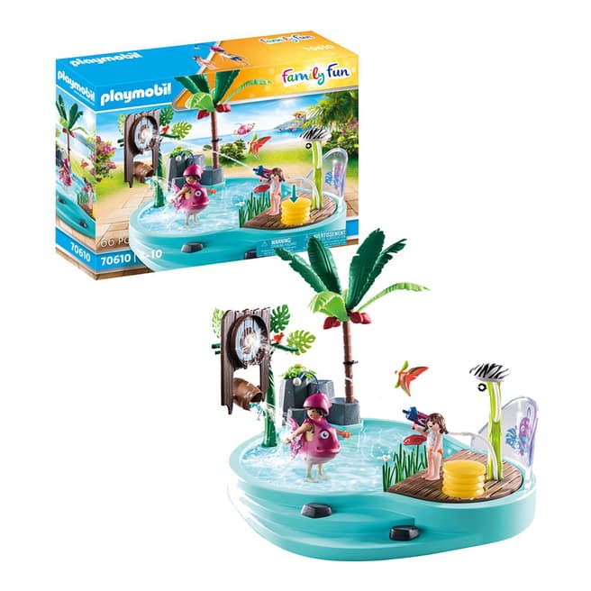 Playmobil Family Fun Aqua Park Small Pool with Water Sprayer - 70610