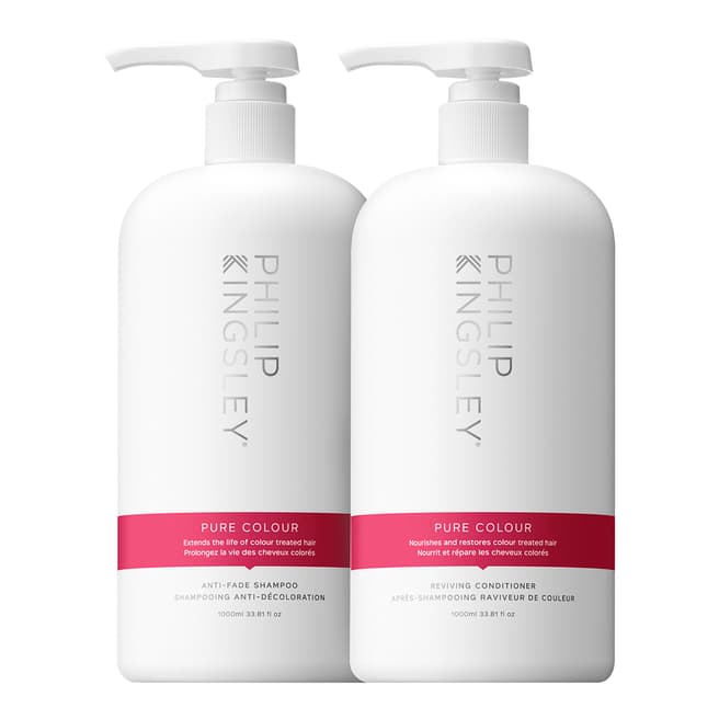 Philip Kingsley Pure Colour Supersize Duo: Pure Colour Shampoo & Conditioner 1000ml