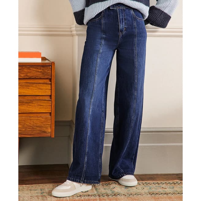 Boden Mid Vintage Wide Leg Detail Jeans