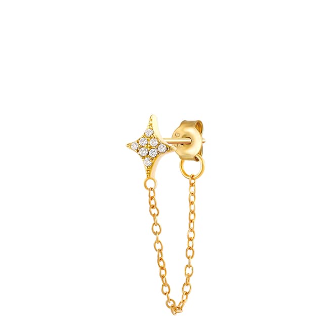 Ma Petite Amie Gold Plated Earrings with Swarovski Crystals