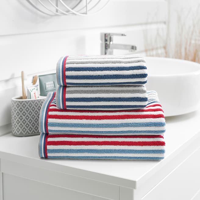 The Lyndon Company Hanover Bath Towels, Denim