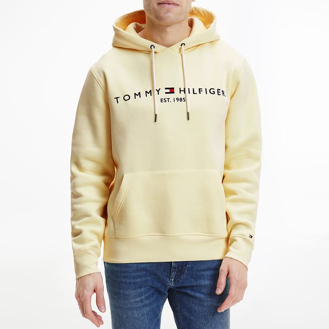 Tommy Hilfiger Yellow Logo Relaxed Fit Hoodie