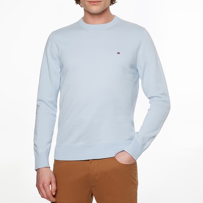 Tommy Hilfiger Pale Blue Crew Neck Sweatshirt