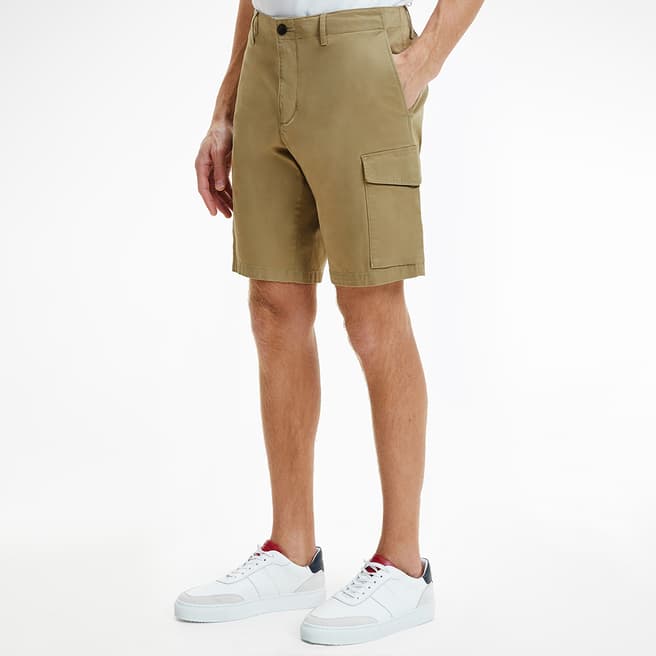 Tommy Hilfiger Khaki Harlem Cotton Cargo Shorts