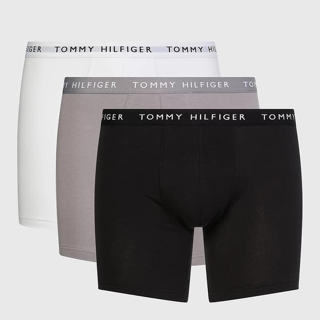 Tommy Hilfiger Black Multi 3 Pack Essential Boxers