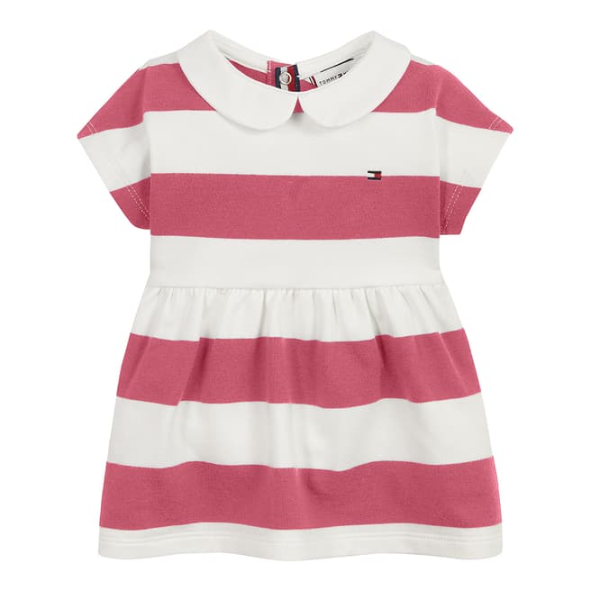 Tommy Hilfiger Baby's Red Stripe Rugby Dress