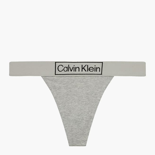 Calvin Klein Grey Jersey Thong