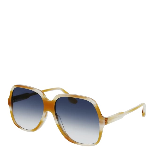 Victoria Beckham Honey Horn Modified Rectangle Sunglasses