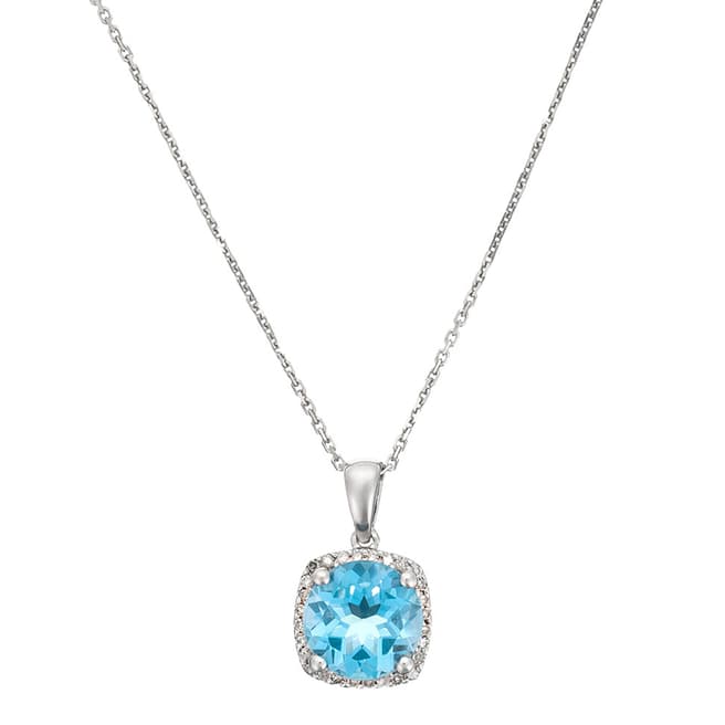 Le Diamantaire Silver Amethyst Delicate Pendant Necklace