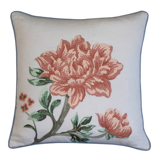 Laura Ashley Tapestry Floral Dusky Seaspray 45x45cm Feather Cushion