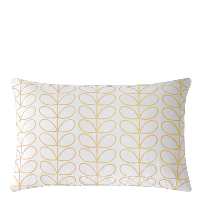 Orla Kiely Linear Stem Dandelion Pair of Housewife Pillowcases, Yellow