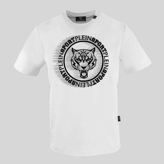 Philipp Plein White Tiger Graphic Sport T-Shirt
