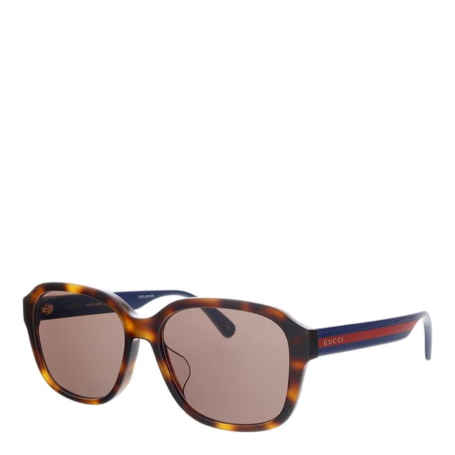 Gucci Men's Brown Gucci Sunglasses 57mm