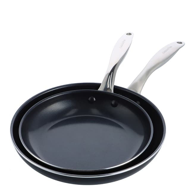 Greenpan GreenPan, Royal Black Ceramic Non Stick, 2pc Frying Pan Set 24cm & 28cm