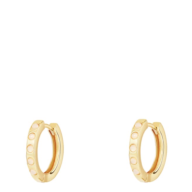 Celeste Starre 18k Gold Plated Full Moon Earrings