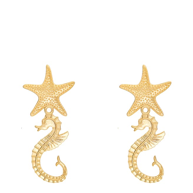 Celeste Starre 18k Gold Plated The Mauritius Earrings
