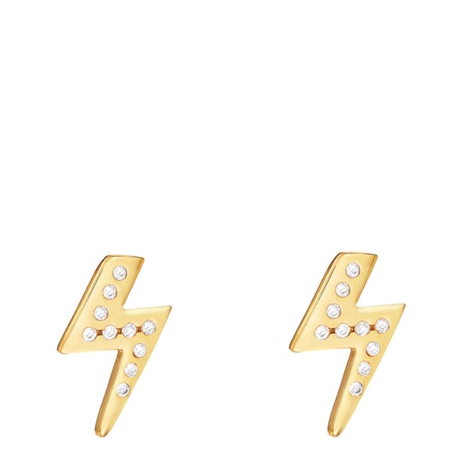Celeste Starre 18k Gold Plated Strike Lucky Earrings