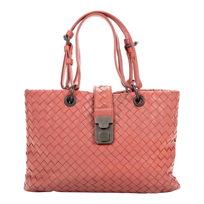Vintage Bottega Veneta Pink Mini Square Handbag 