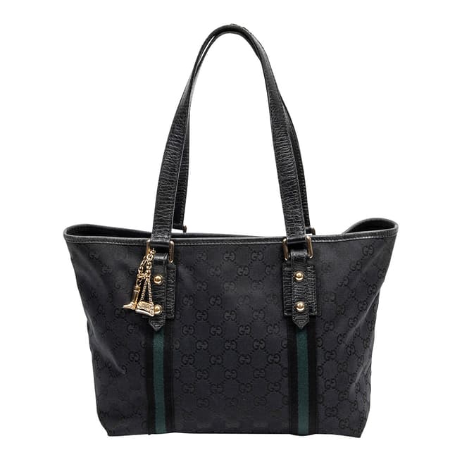 Vintage Gucci Black Small Web Joliceour Shoulder Bag