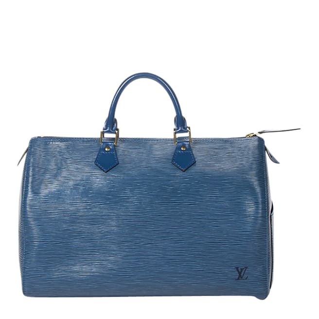 Vintage Louis Vuitton Blue Speedy Shoulder Bag